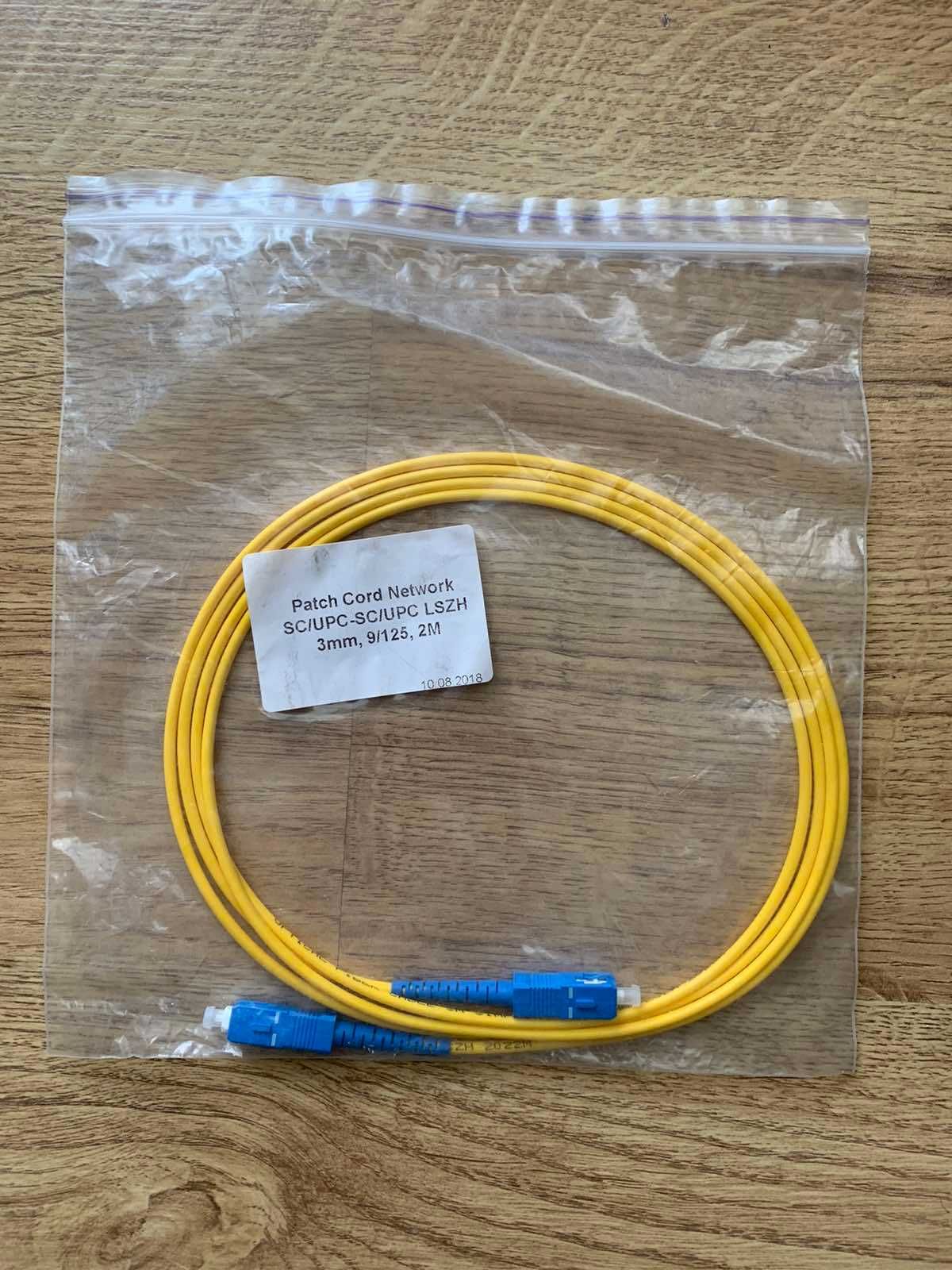 Патч-корд оптичний SC/UPC-SC/UPC 3mm, 9/125, 2м