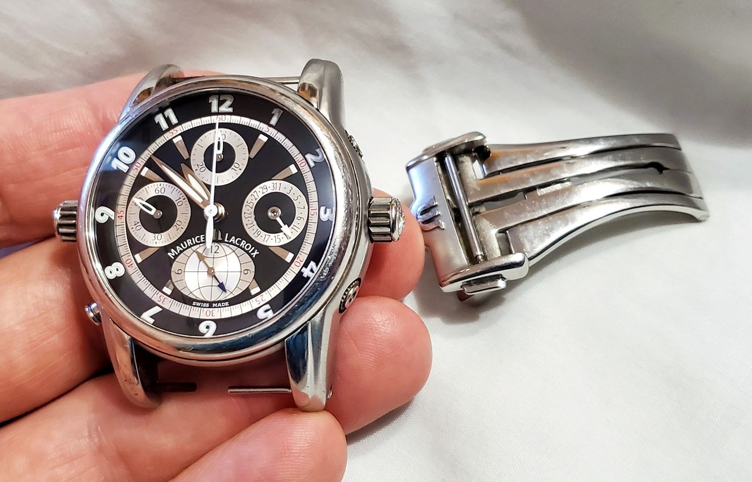 Продам часы Maurice Lacroix Swiss в нерж.корпусе марка времён ссср