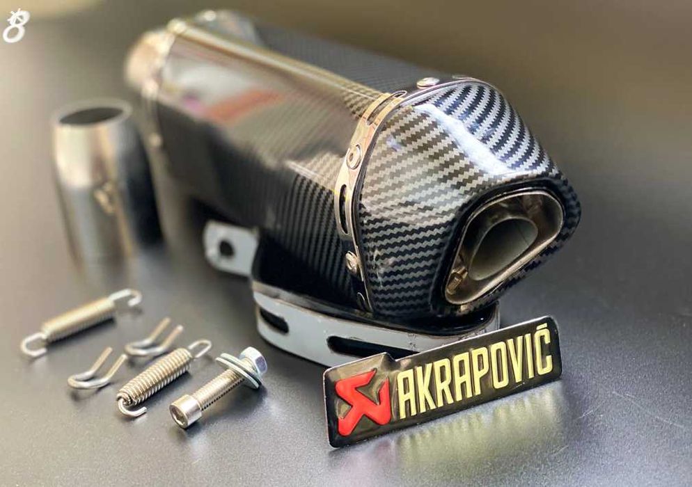 Прямоток Акрапович Вихлоп на мотоцикл Прямоточний Вихлоп на байк