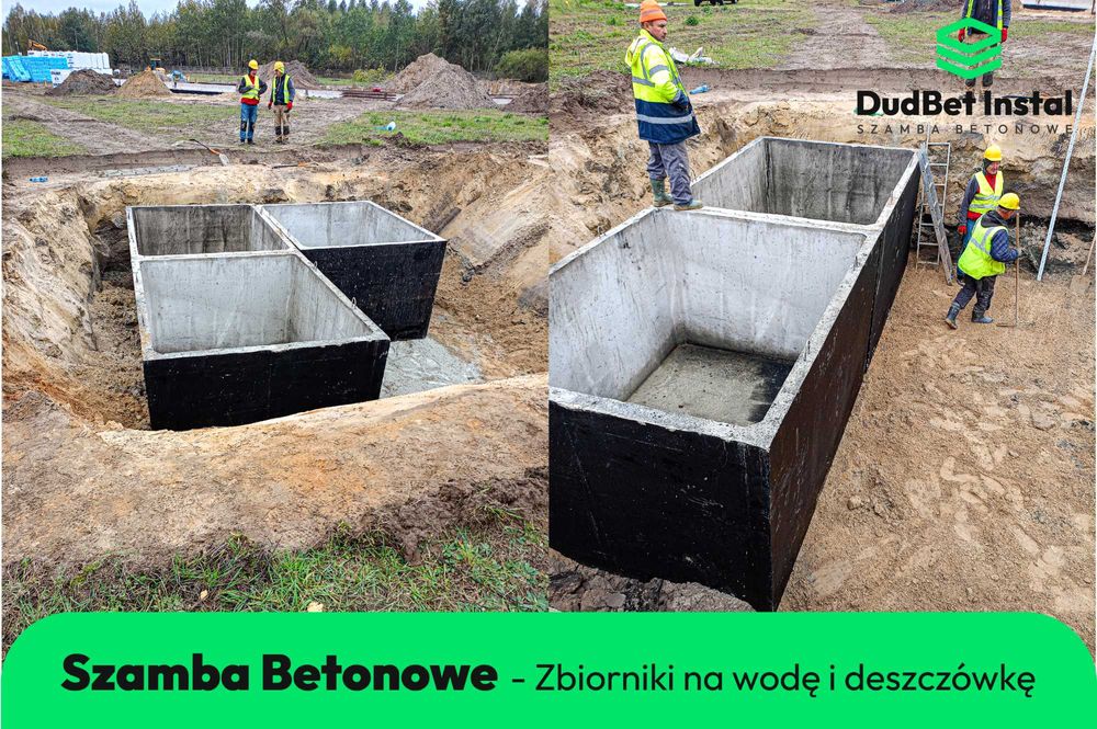 Szambo Szamba Betonowe Zbiornik Betonowy na Wodę Deszczówkę 2-14m³