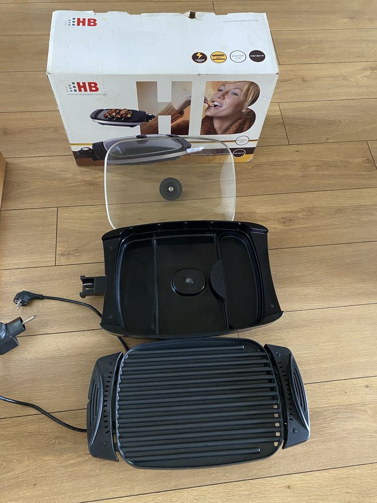Grill elektryczny dwustronny HG18 1R praktycznie nowy