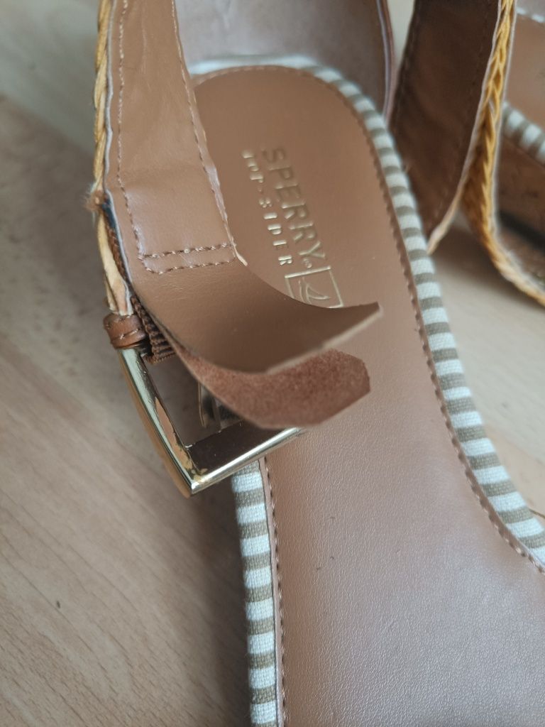 Sandały koturn sperry top sider 41