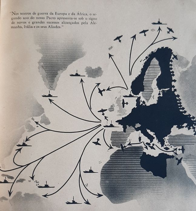 "Certeza na Vitória" Pacto Tripartido Propaganda da Alemanha Nazi 1942