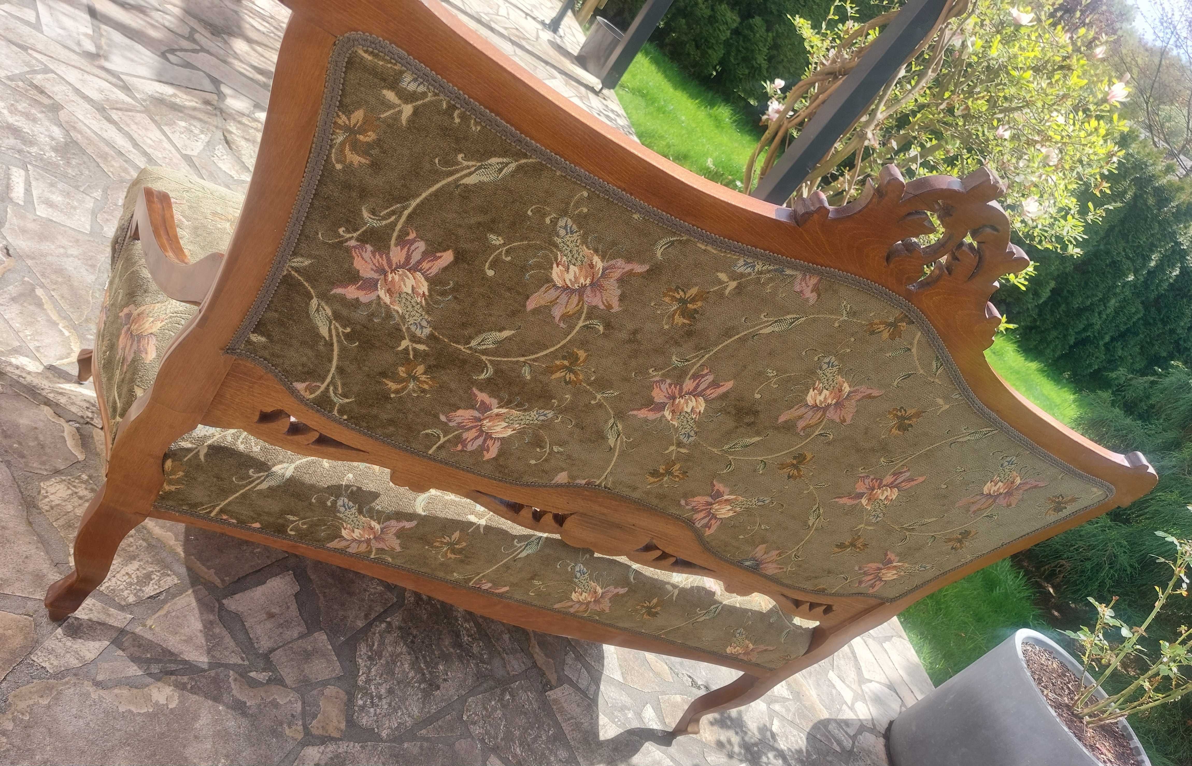 Komplet wypoczynkowy Ludwik antyk sofa i 2 fotele Kraków