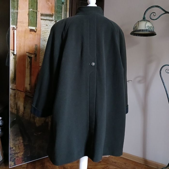 Пальто вовна кашемір батал напівпальто вовняне Fabiani