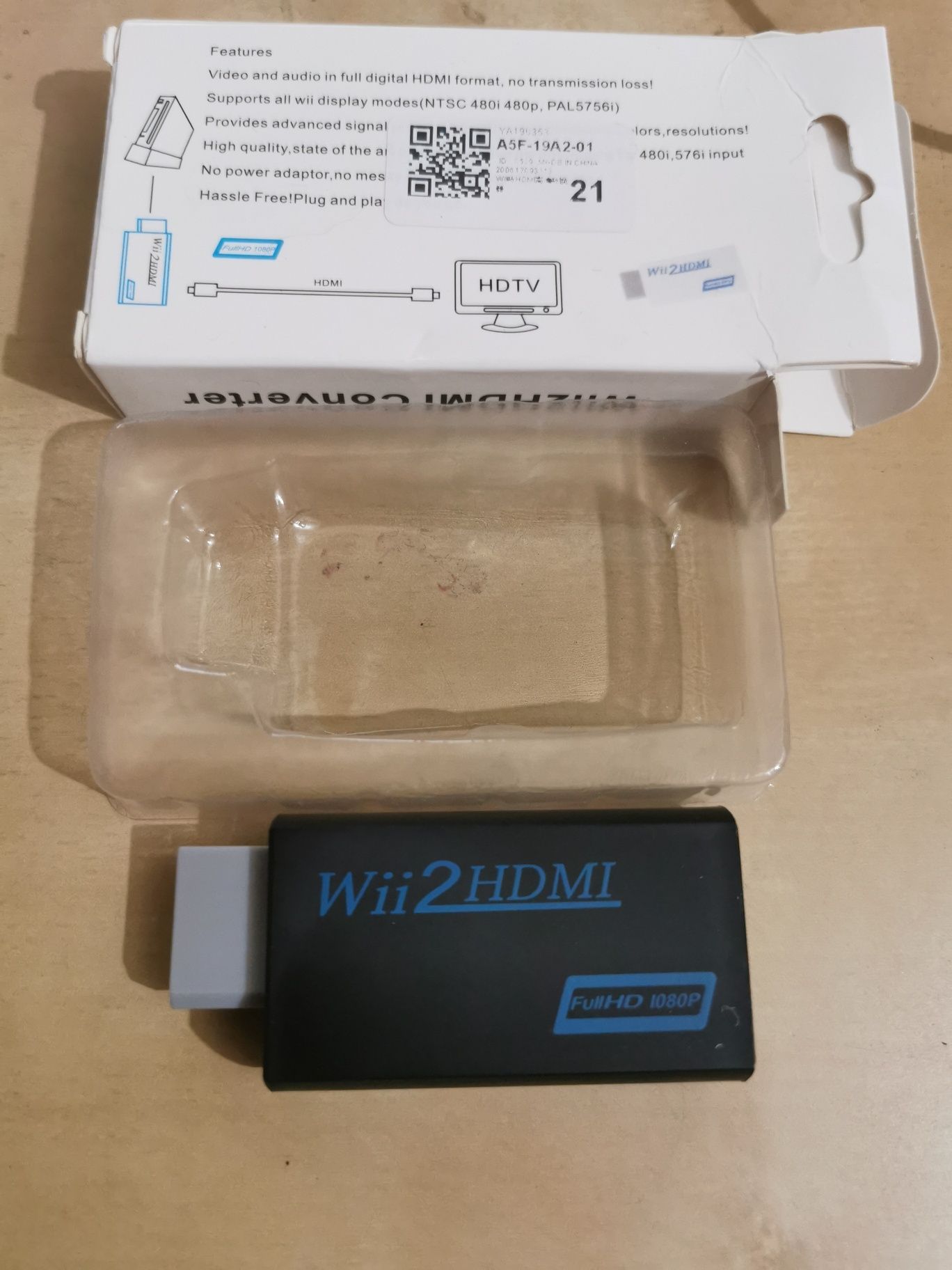 Nintendo wii adaptador de hdmi