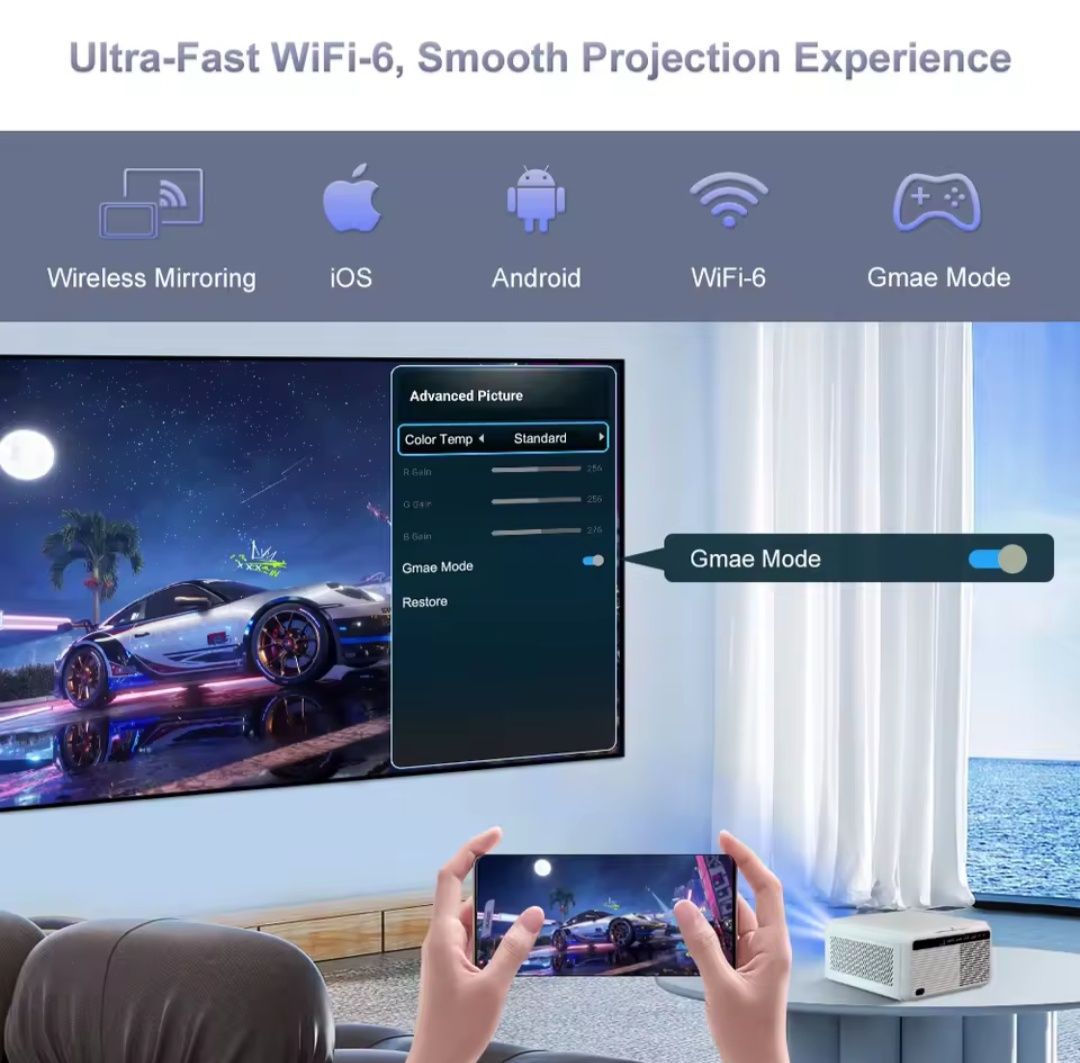 Проектор Flixtone D9W Mini