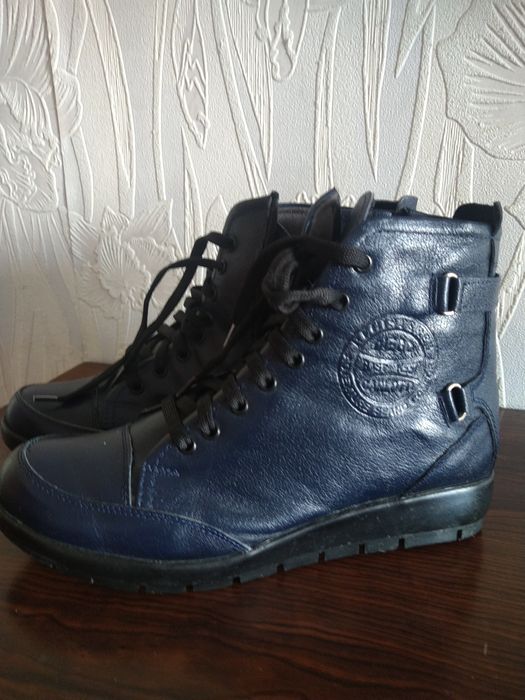 Ботинки женские демисезонные, натуральная кожа, Турция.