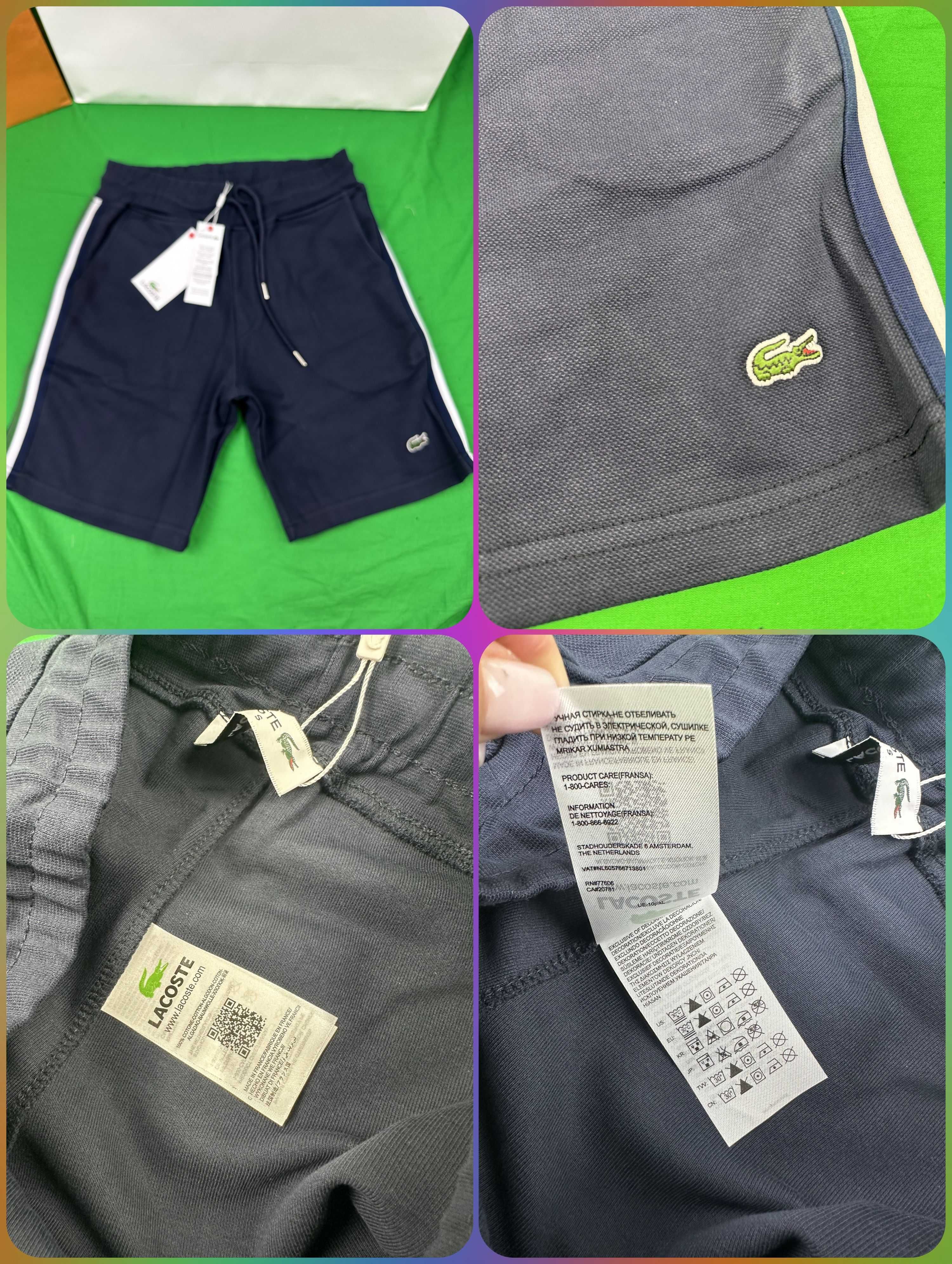 Spodenki dresowe krótkie Lacoste Bawelniane The North Face Premium