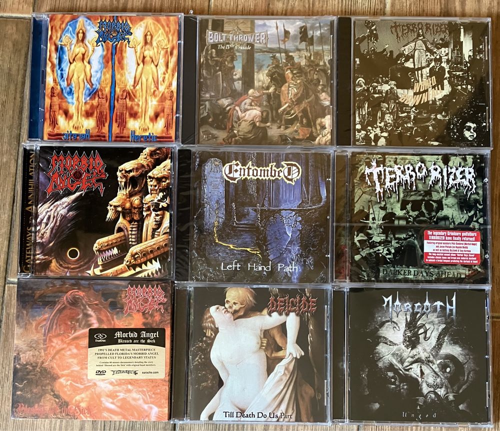 Morbid Angel, Deicide, Dismember, Terrorizer, Vader, Entombed, Cynic