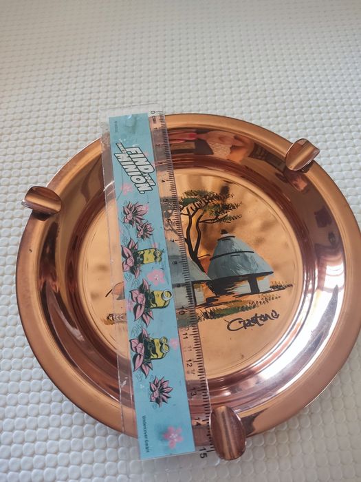 Cinzeiro prato de cobre marca Gastrone