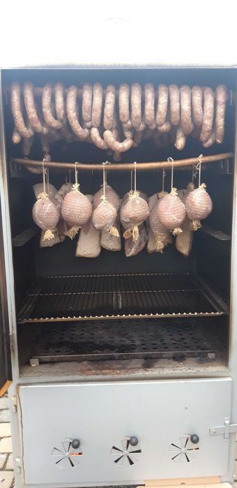 Wędzarnia metalowa solidna 90x70 cm używana