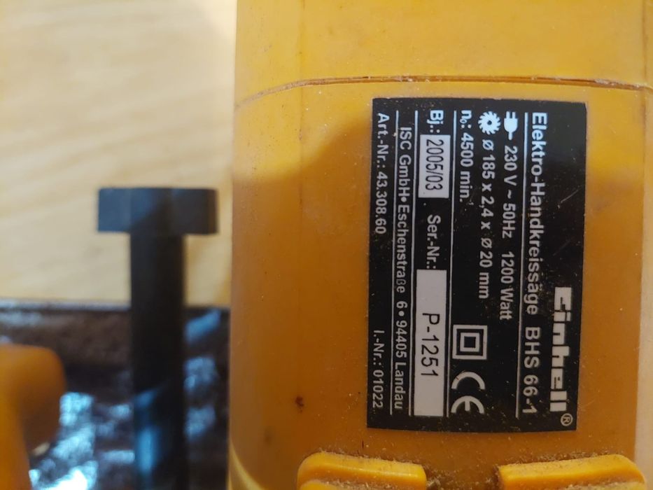 Serra circular einhell BHS 66-1