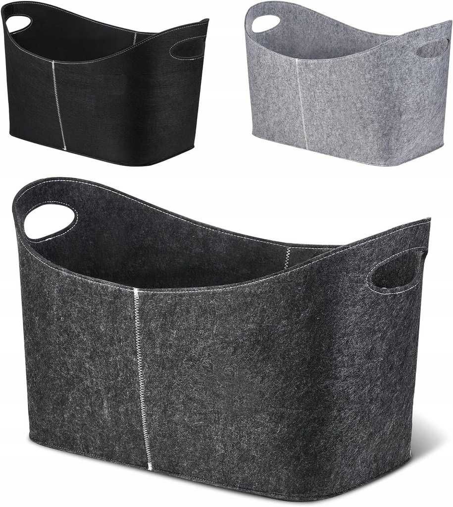 Torba na drewno WDRSWQW ciemnoszary 5mm 60x30x40
