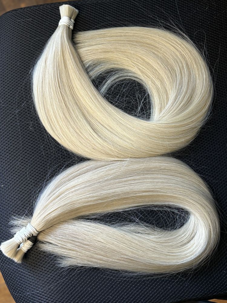 Włosy naturalne blond 60 cm super dron