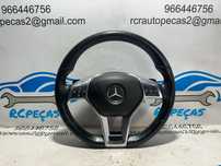 .Volante Guiador Pele Pele Perfurada Multifunções Comandos Original AMG Mercedes Benz Flat Bottom W212 W204 W218 R172