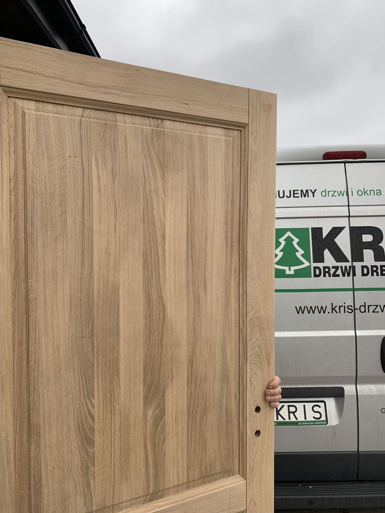 Drzwi drewniane LITE dębowe OD RĘKI 88x205 na każdy wymiar