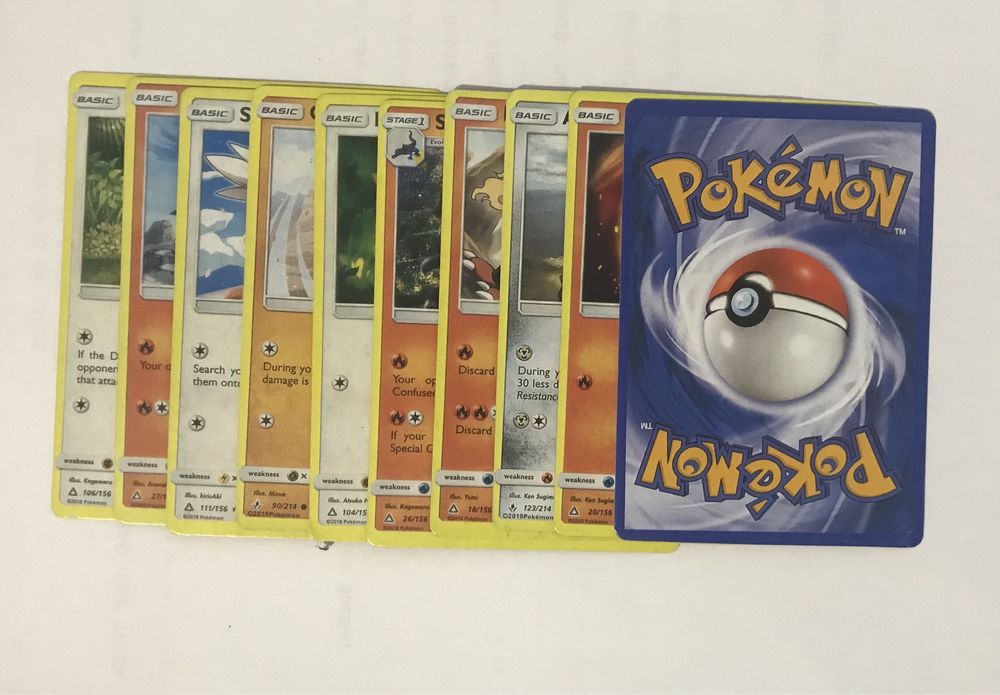 conjunto 10 cartas Pokémon (Aleatórias)