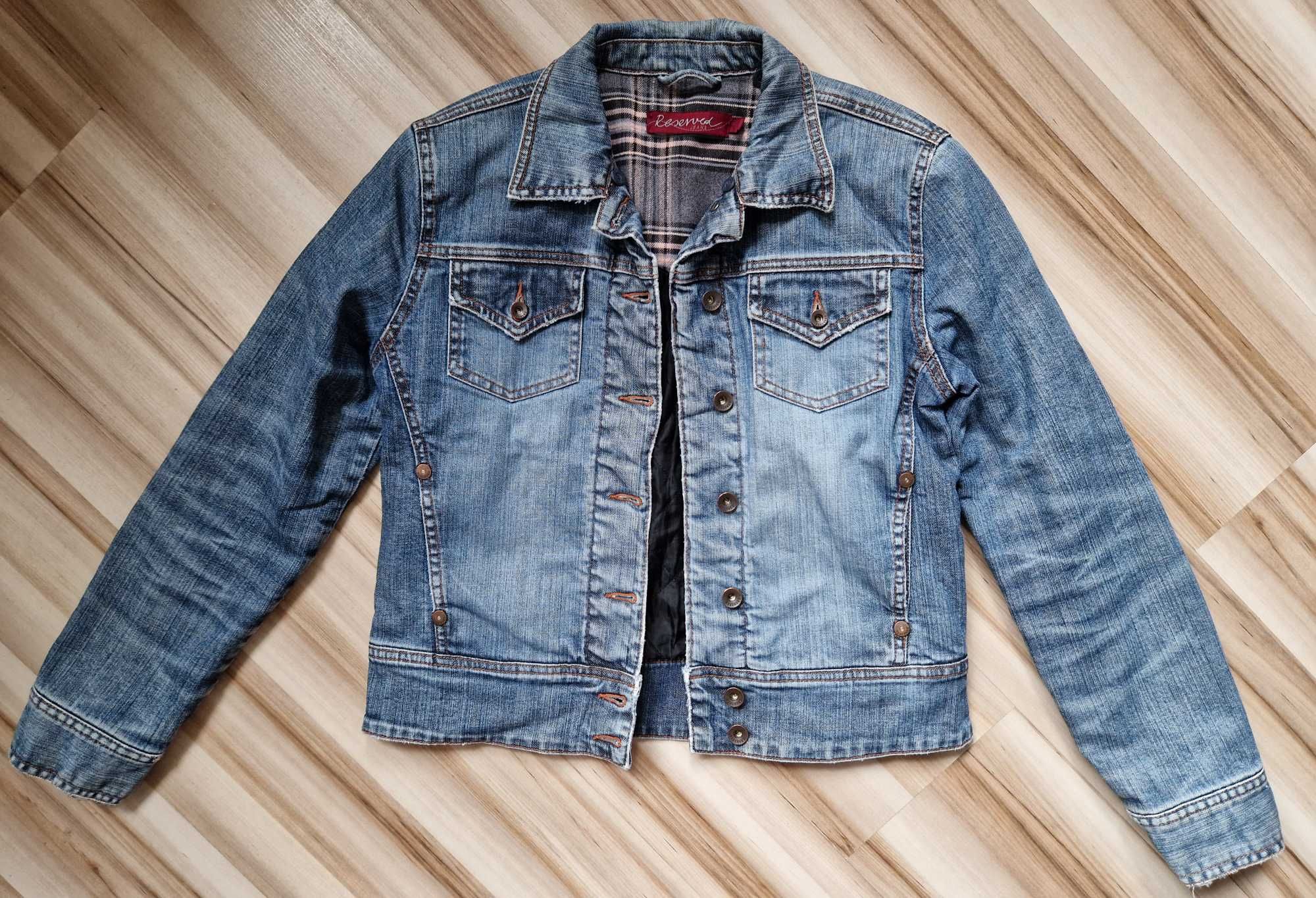 Jeansowa kurtka damska katana vintage RESERVED S/M
