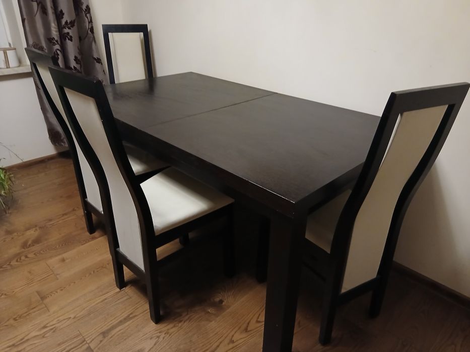 Komplet stół + 6 krzeseł, krzesła