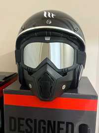 gogle maska na kask motor ochrona rower hulajnoga skuter paintball heł