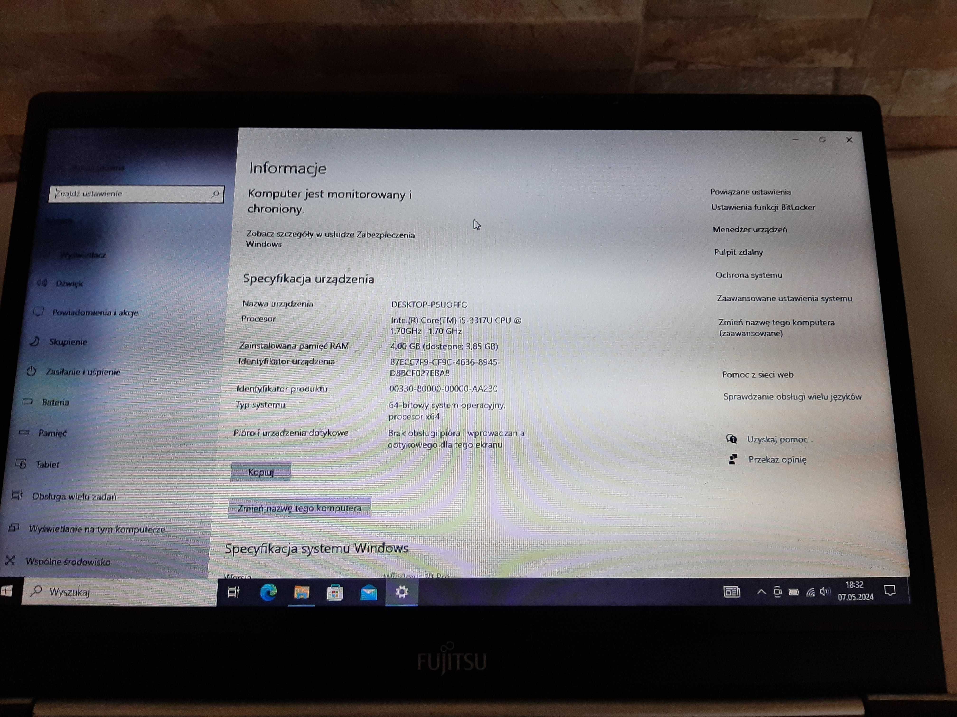 Laptop Fujitsu Lifebook U772 Core i5/ 4GB Ram/ SSD 128GB