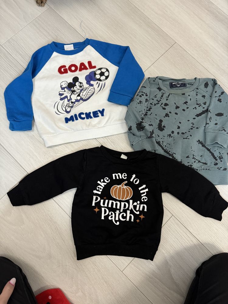 3 bluzy dla chłopca 80