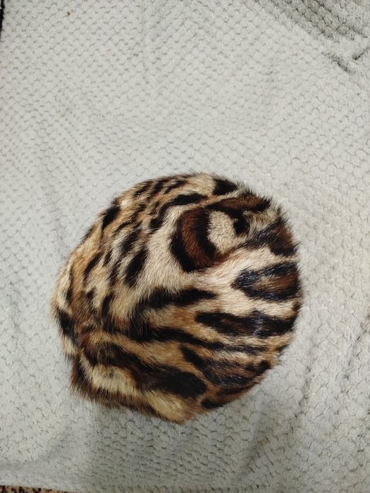 Капелюх з натурального леопарда