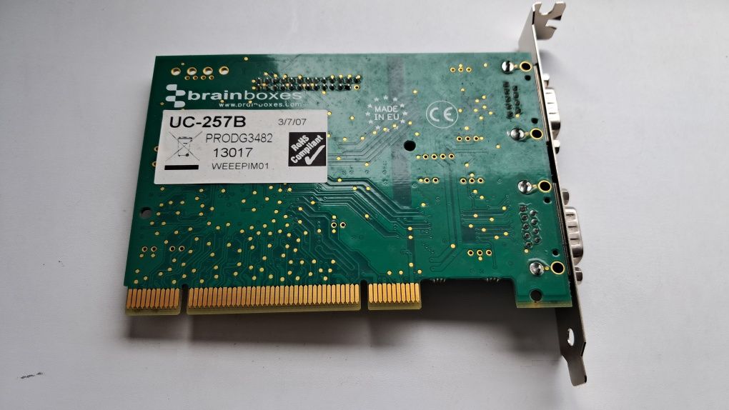 Karta PCI Brainboxes 2 Port UC-257B RS232 Serial Adapter 2x Port COm