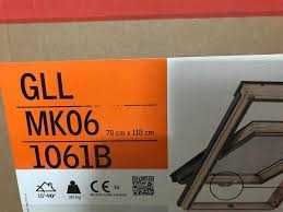 Okno dachowe VELUX GLL 1061B MK06 78x118 3-szybowe z kołnierzem