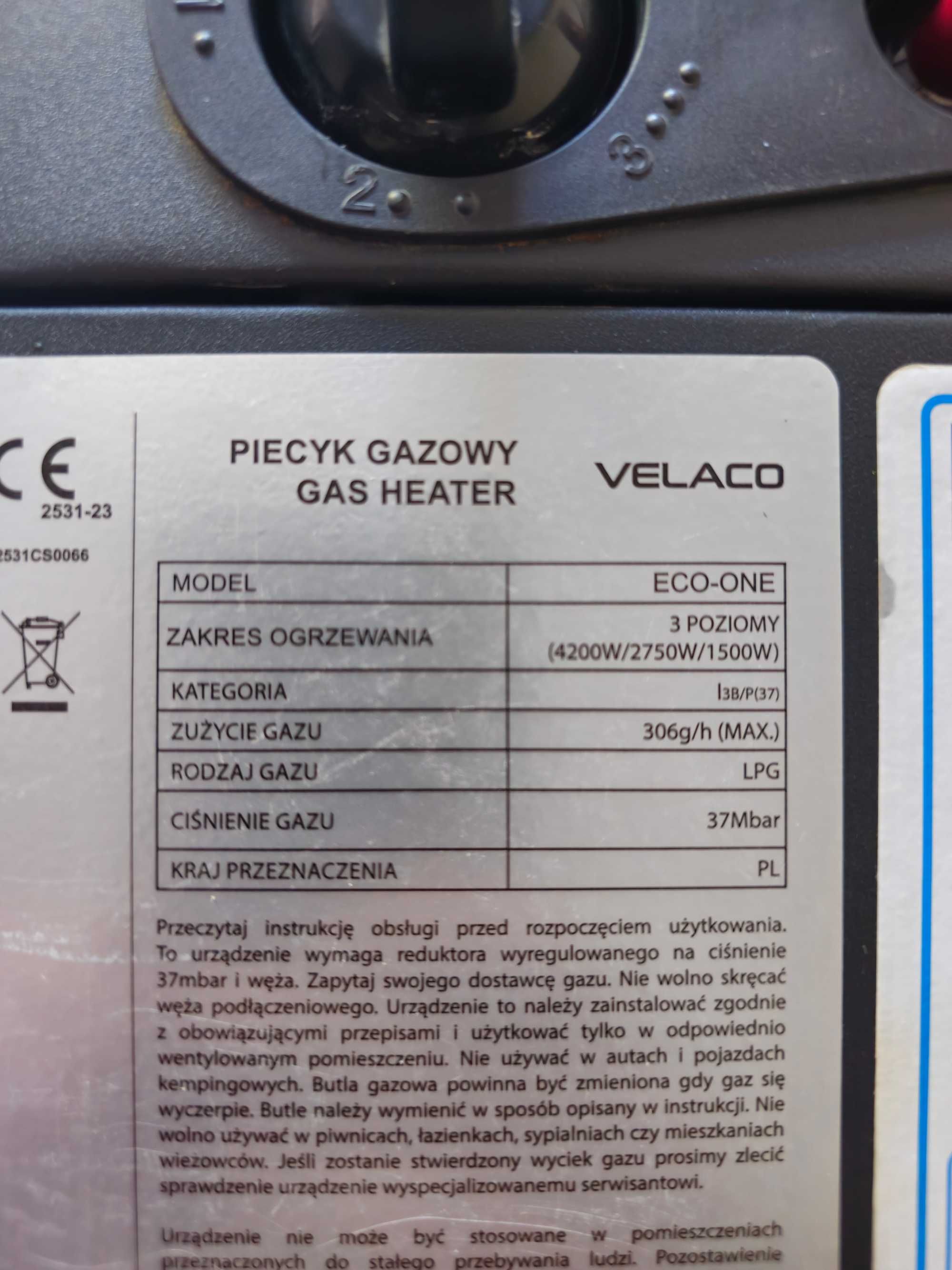 Piecyk gazowy + butla 11kg