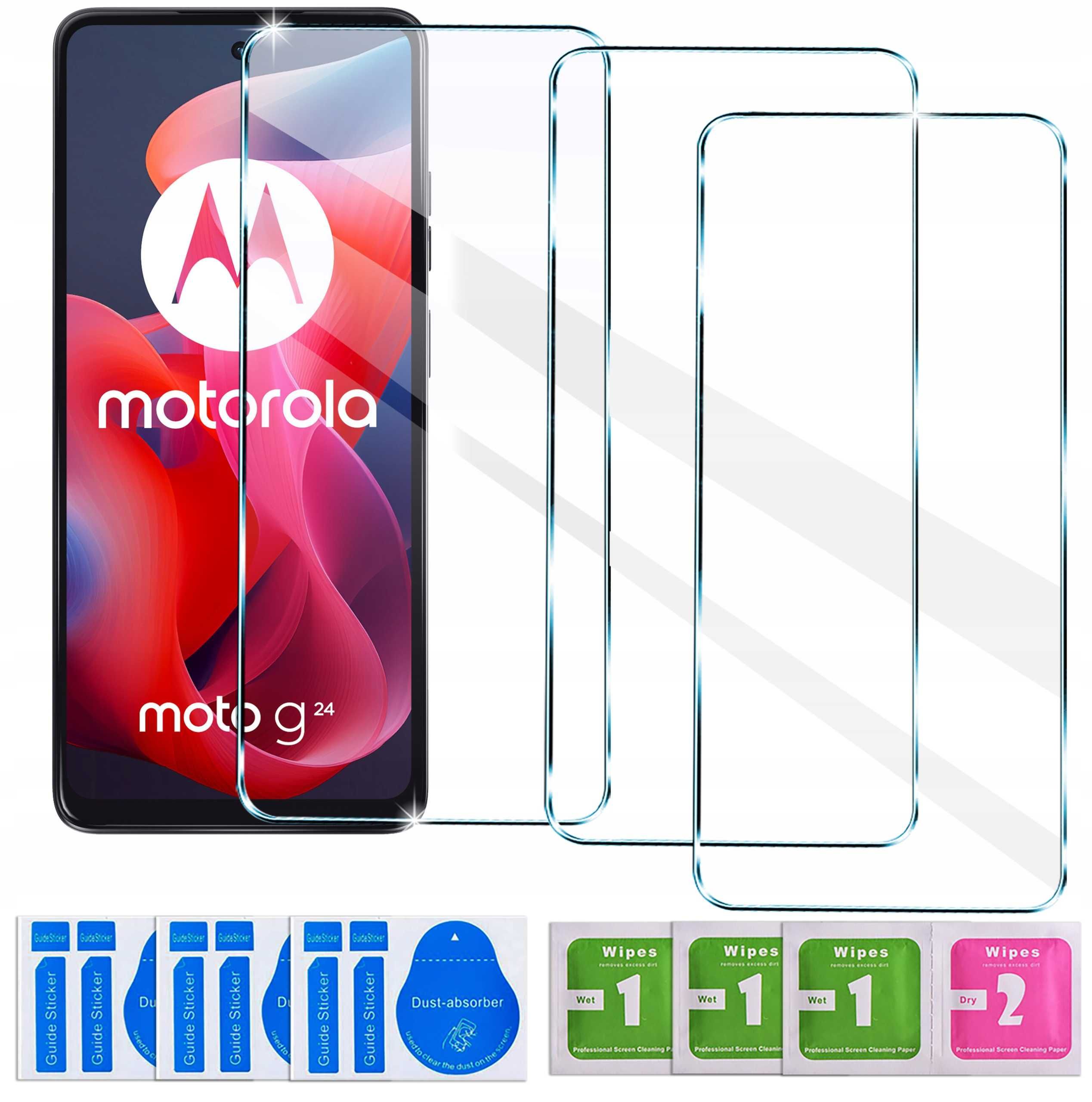 3szt x Szkło Hartowane do Motorola Moto G04/G24