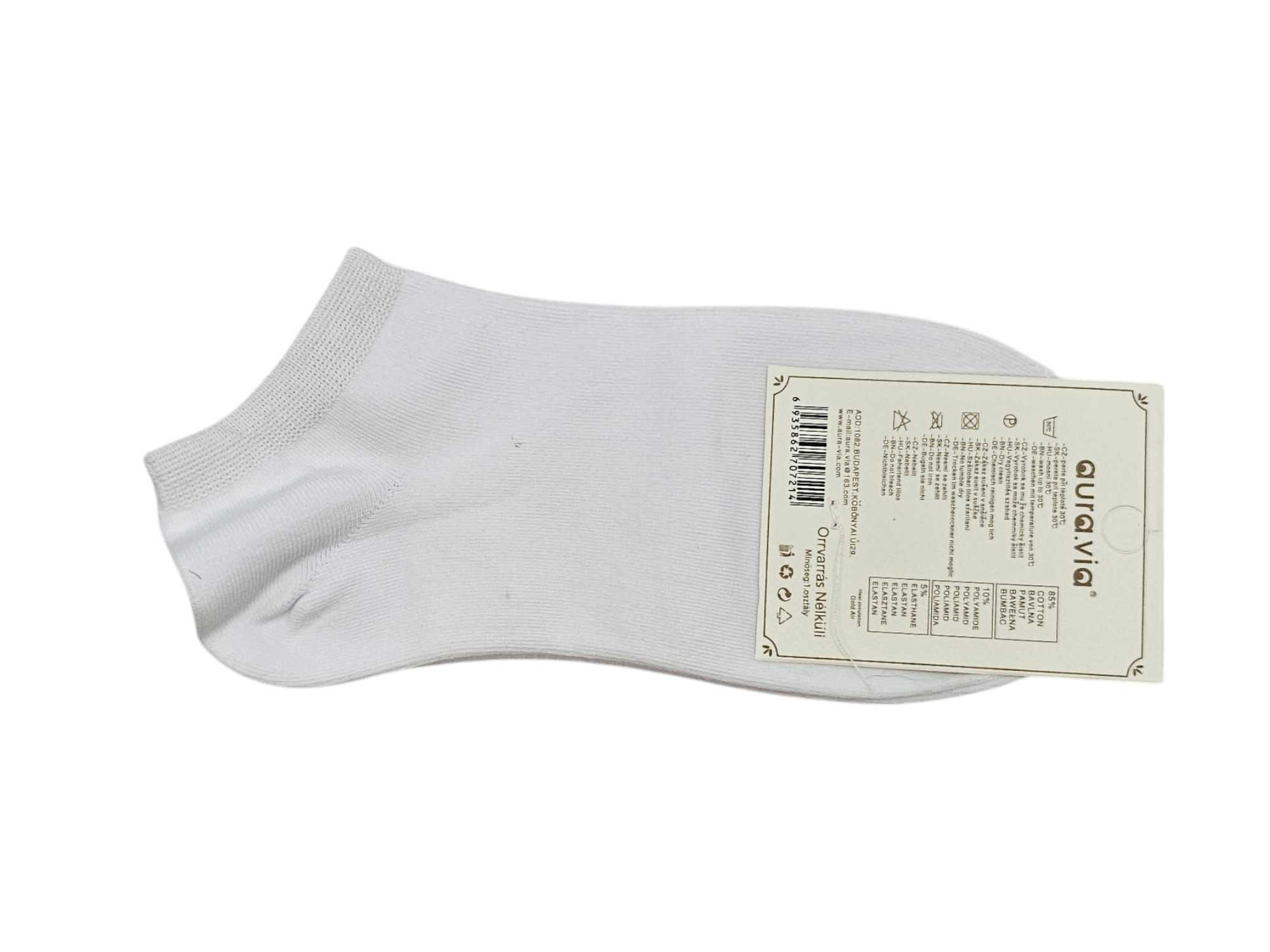 5 x skarpety damskie stopki bawełniane Aura via 38-41