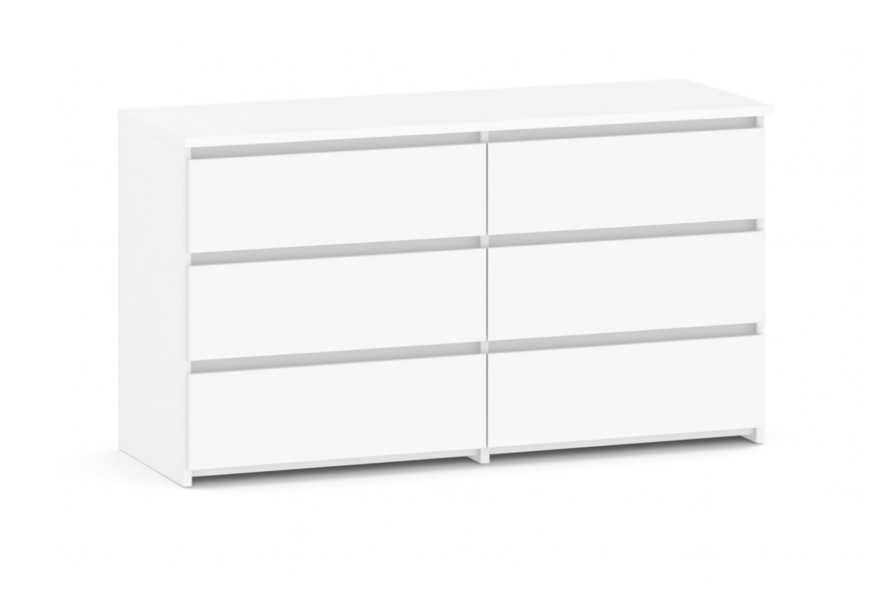 Комод Новий білий / Крафт 100 см Зі складу в  наявності на 6 шухляд