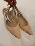 Buty na małym obcasie baleriny Dior