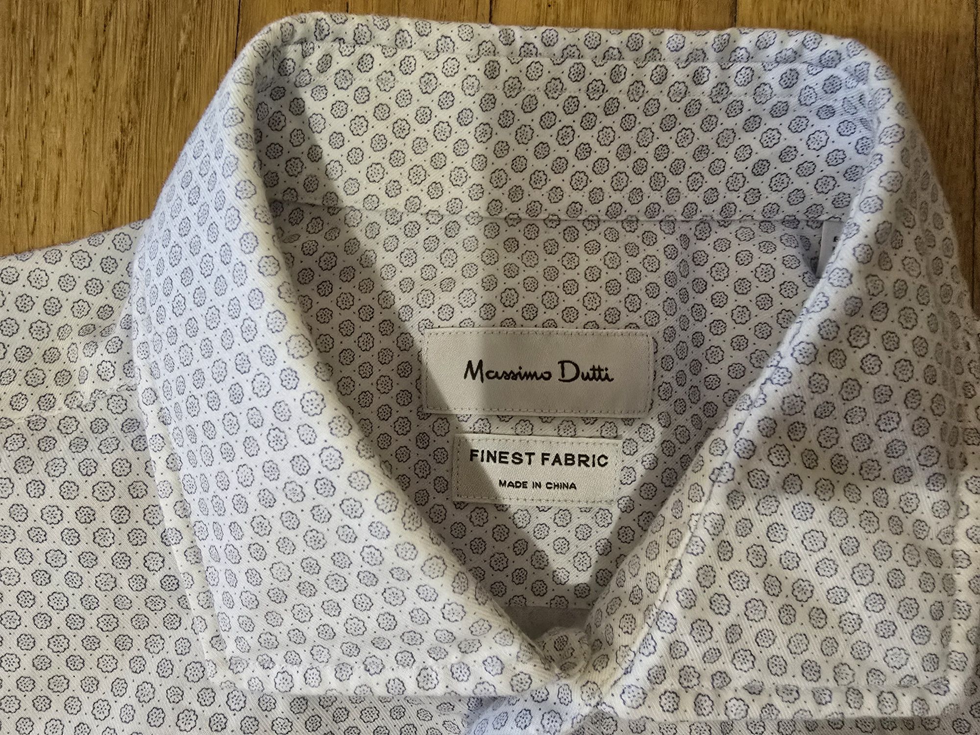 Koszula biznesowa, z motywem, Massimo Dutti, L
