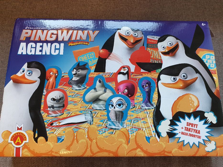Pingwiny z Madagaskaru Agenci gra planszowa