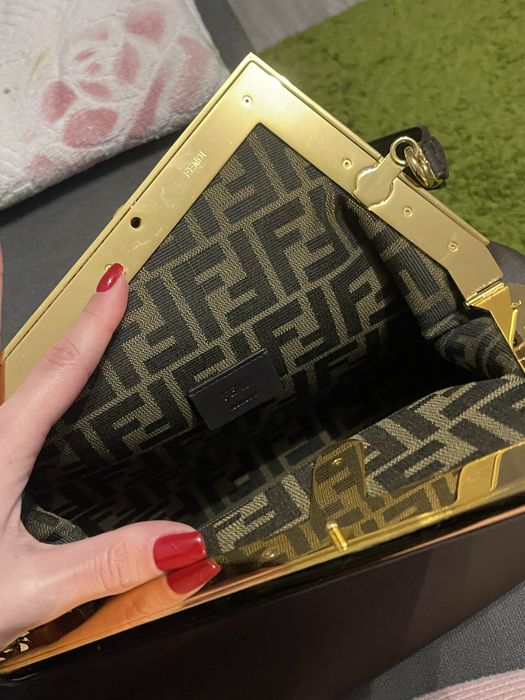 Сумка Fendi шоколадна