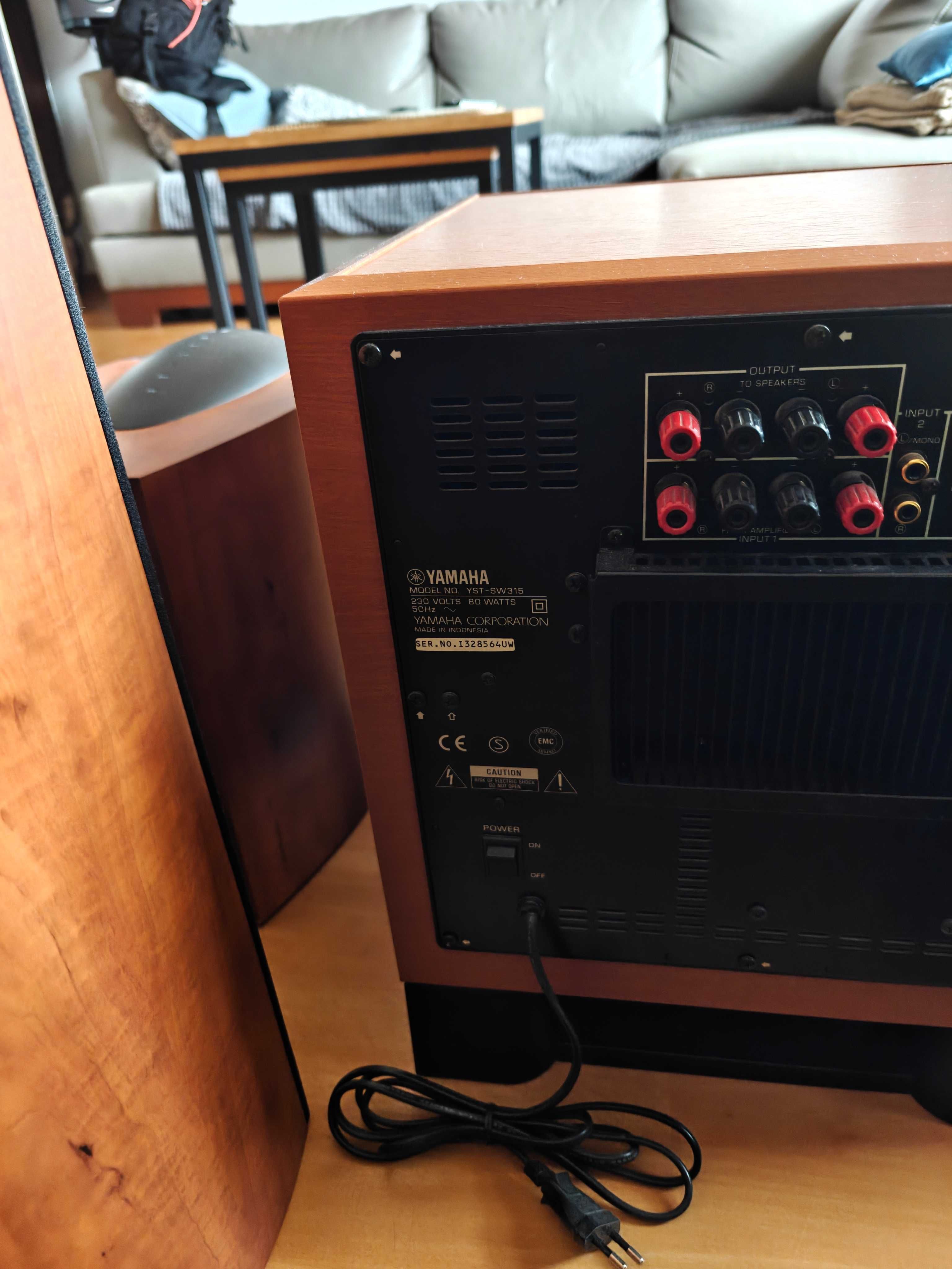 Kolumny podłogowe Kef Q5 ,Kef Q1, subwoofer Yamaha YST SW-315