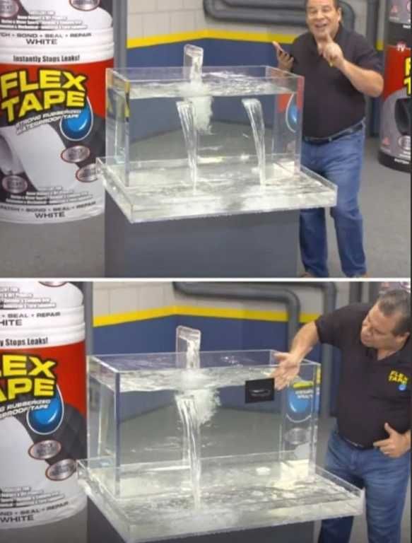 Клейкая лента многоразовая Flex Tape 1,52м,20 см