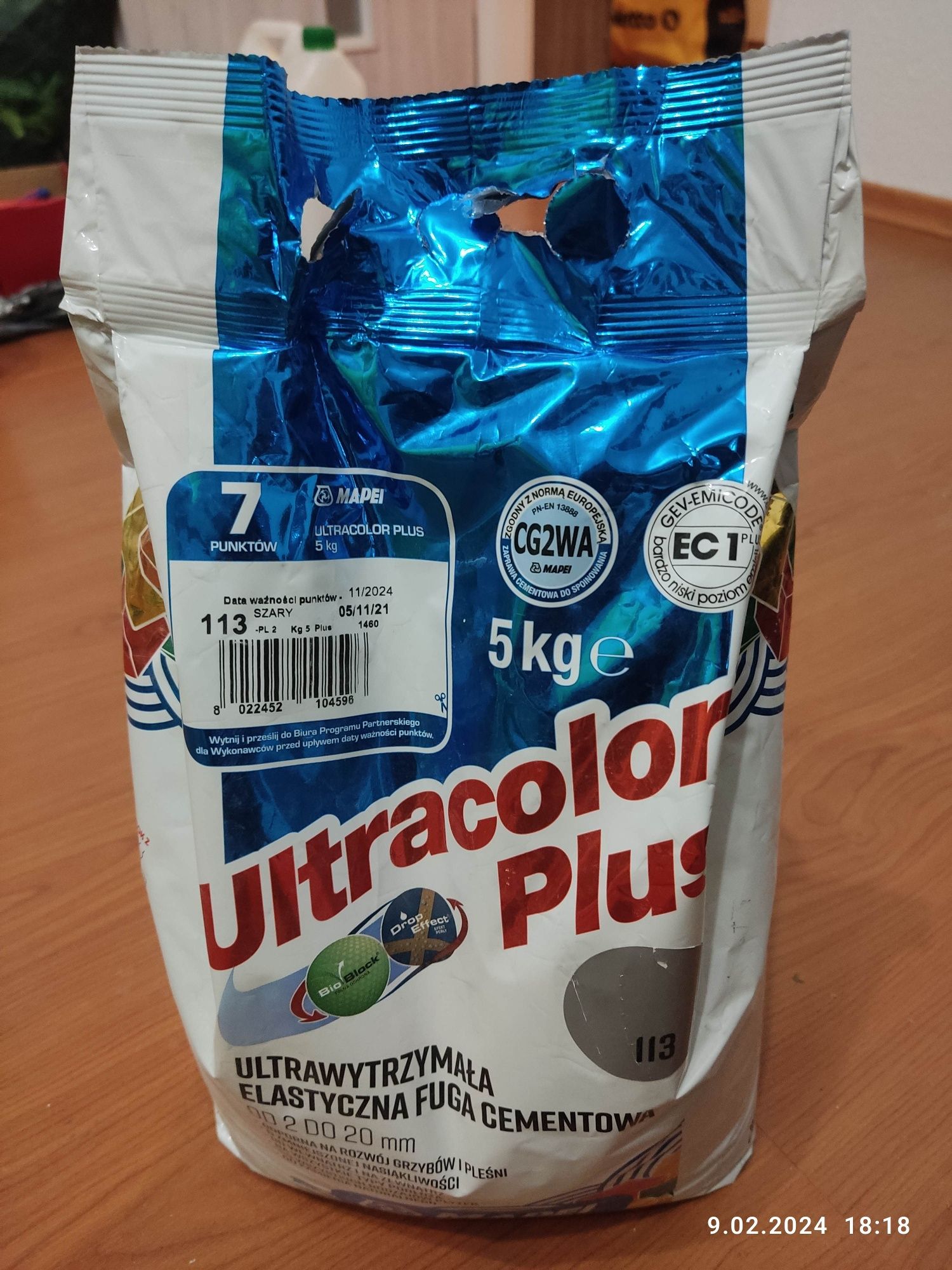 Fuga Mapei 113 5kg ultra color plus