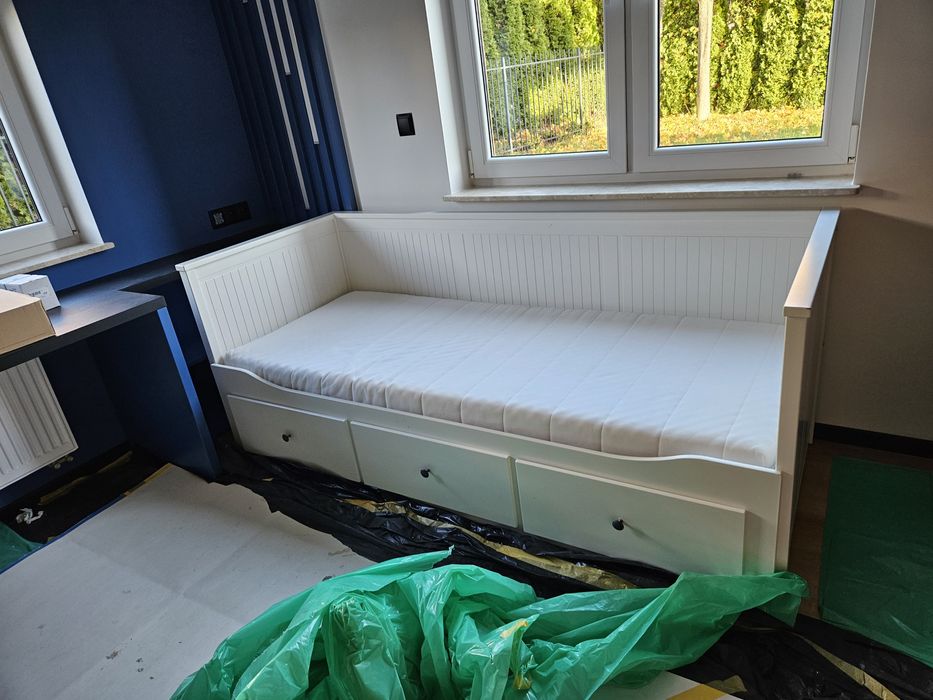 Łózko ikea hermes z szufladami
