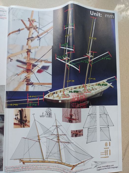 Model łodzi drewnianej HARKO