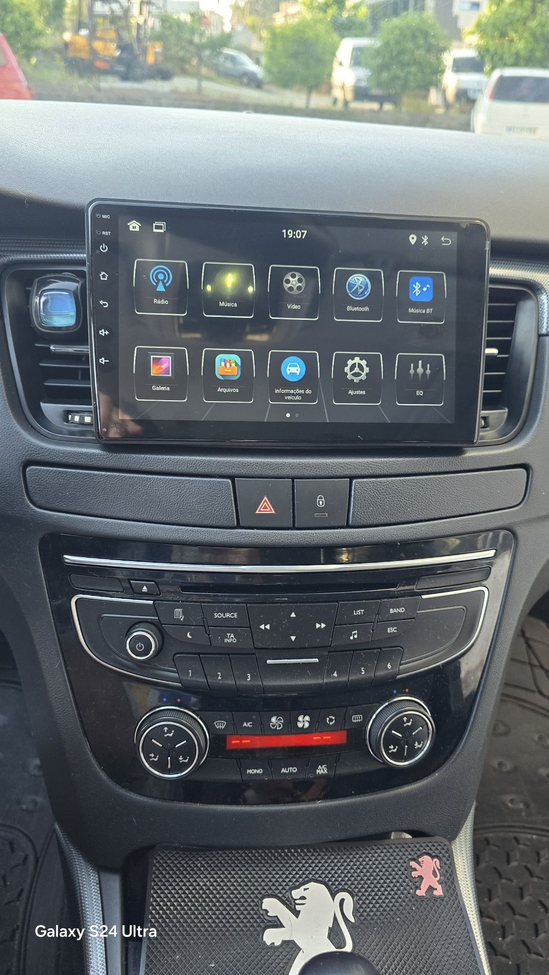 Rádio Android 13 com GPS Peugeot 508 (Artigo Novo)