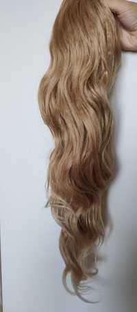 Sztuczne włosy peruka doczepiana 55cn średni blond outlet