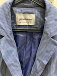 Blazer “Stradivarius” tamanho M azul às riscas brancas