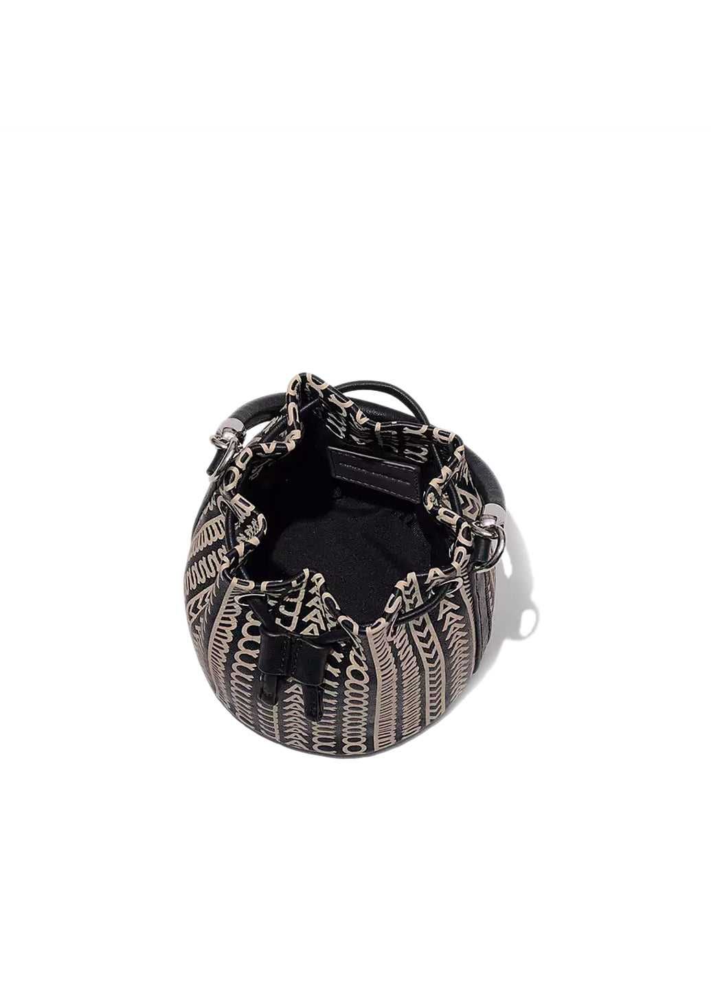 Сумка Marc Jacobs The Monogram Leather Micro Bucket Bag Black