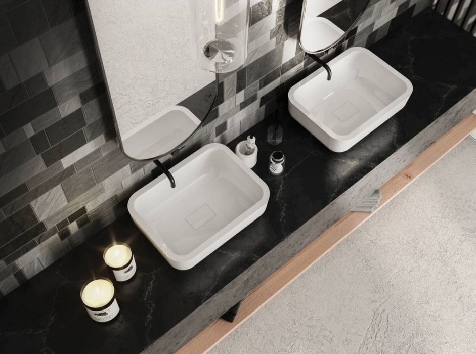 Раковина, умивальник накладний miraggio monaco