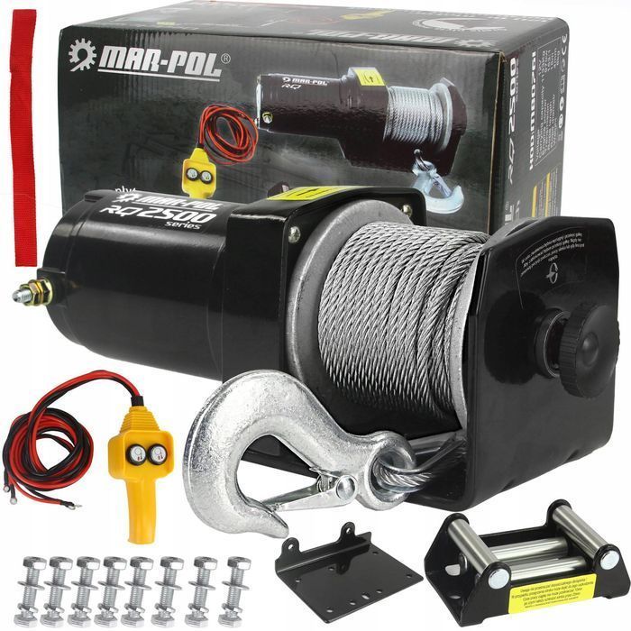 Wyciągarka Akumulatorowa Do Quada 2500Lbs 12V