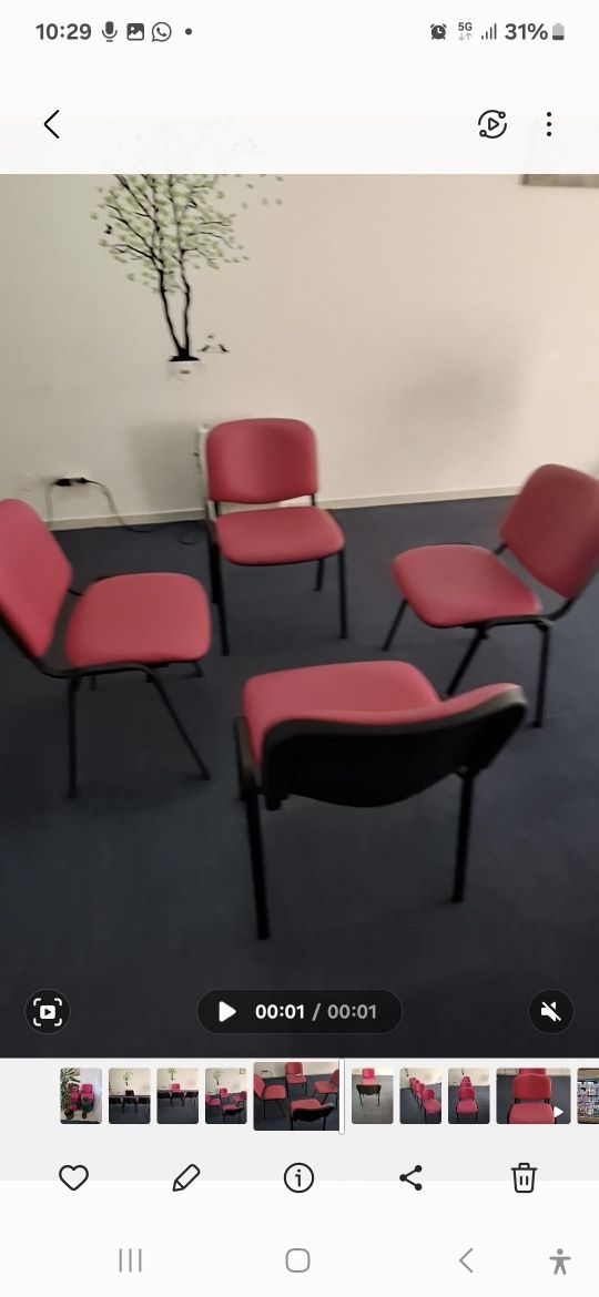 4 cadeiras Roma, como novas:  100€ ou 3 lotes (12cadeiras) por 300€